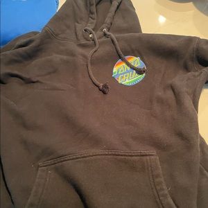 Mens Santa Cruz black sweatshirt
